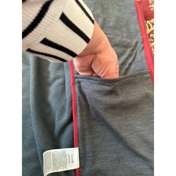 Smartwool Men's Hybrid Puffer Jacket Red Grey Full Zip Athletic Size L - Picture 10 of 10